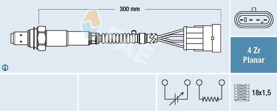 FAE 77641 Lambda Sensor