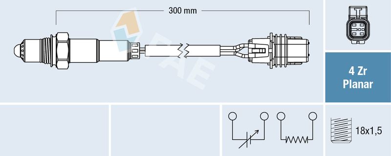 FAE 77663 Oxygen Sensor