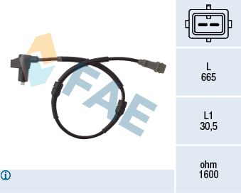 FAE 78007 Sensor, wheel speed