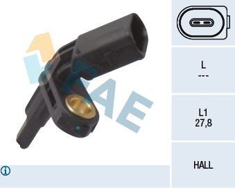 FAE 78012 Sensor, wheel speed