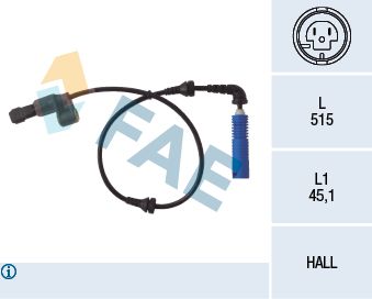 FAE 78033 Sensor, wheel speed
