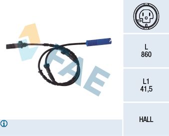 Sensor, wheel speed FAE 78046