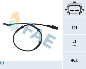 Sensor, wheel speed FAE 78055