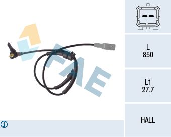 Sensor, wheel speed FAE 78087