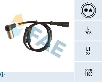 Sensor, wheel speed FAE 78130