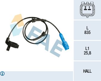 Sensor, wheel speed FAE 78140