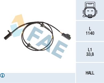 FAE 78188 Sensor, wheel speed