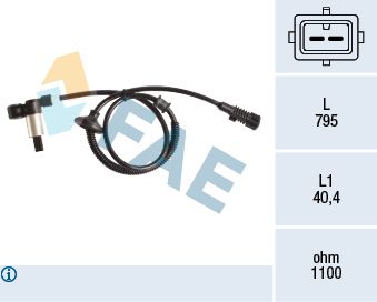 Sensor, wheel speed FAE 78193