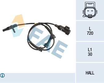 Sensor, wheel speed FAE 78212