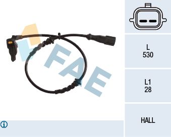 Sensor, wheel speed FAE 78219