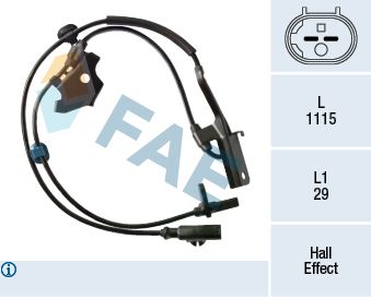 FAE 78389 Sensor, wheel speed