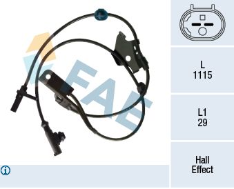 FAE 78390 Sensor, wheel speed