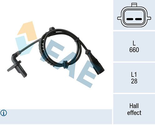 FAE 78410 Sensor, wheel speed