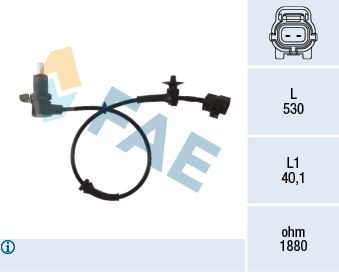 FAE 78480 Sensor, wheel speed