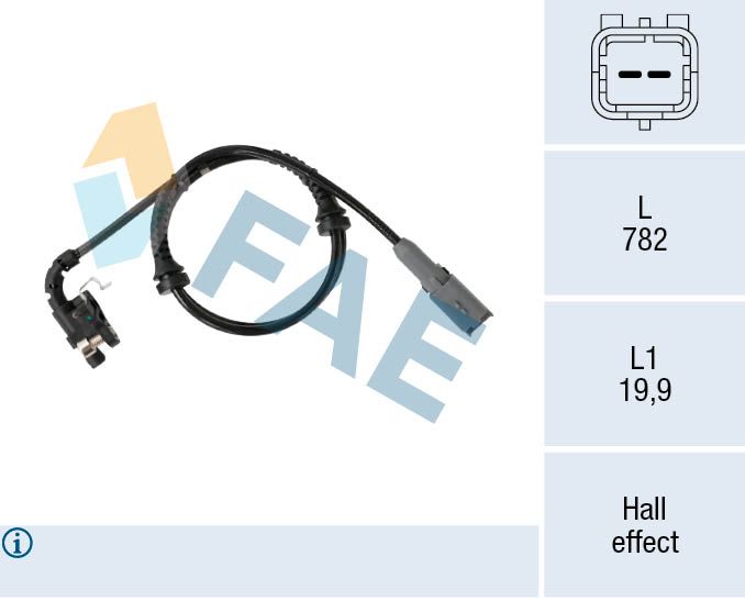 FAE 78548 Sensor, wheel speed