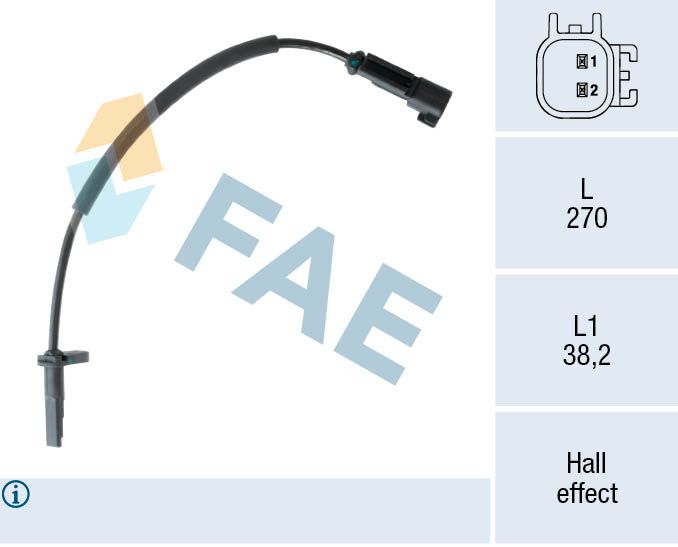 FAE 78556 Sensor, wheel speed