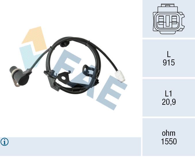 FAE 78558 Sensor, wheel speed