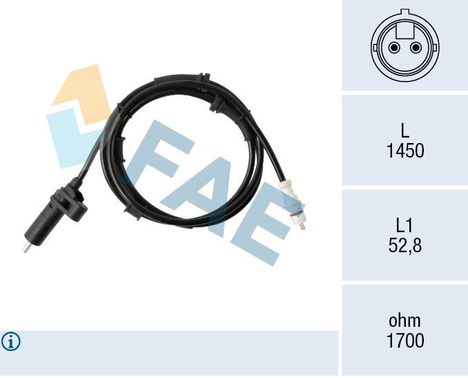 FAE 78577 Sensor, wheel speed