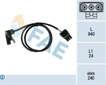 FAE 79025 Sensor, crankshaft pulse