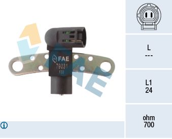 FAE 79031 Sensor, crankshaft pulse