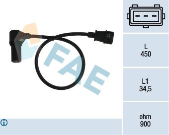 Sensor, crankshaft pulse FAE 79074