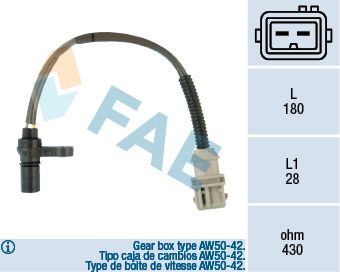 RPM Sensor, automatic transmission FAE 79125