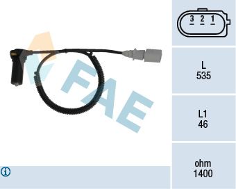 FAE 79131 Sensor, crankshaft pulse