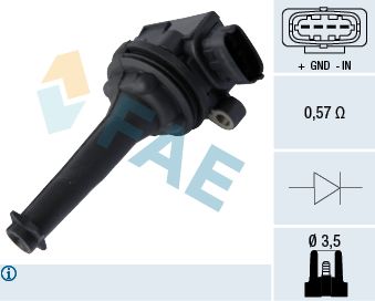 FAE 80302 Ignition Coil