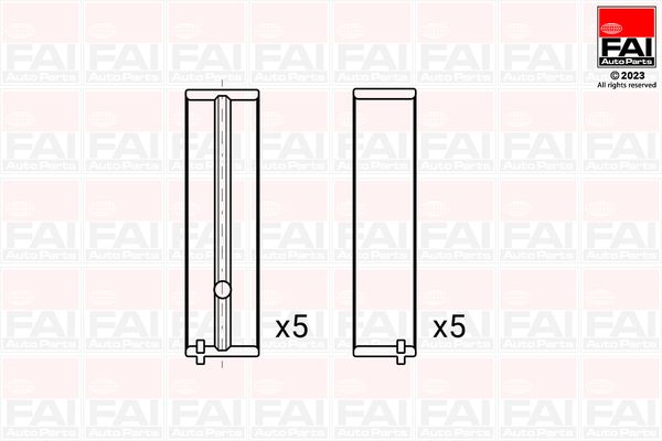 FAI AutoParts BM1150-STD Crankshaft Bearing