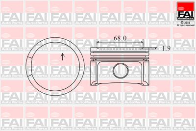 Piston FAI AutoParts PK2-050