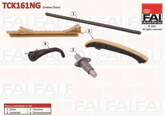 FAI AutoParts TCK161NG Timing Chain Kit
