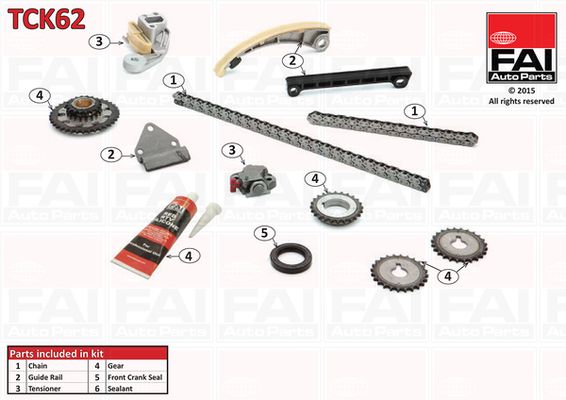 FAI AutoParts TCK62 Timing Chain Kit