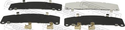 Anti-Squeal Foil, brake pad (back plate) FEBEST 0103-ASU40F