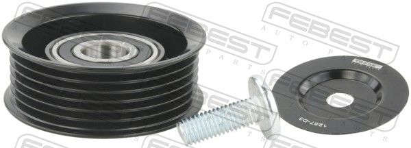 FEBEST 1287-D3 Tensioner Pulley, V-ribbed belt