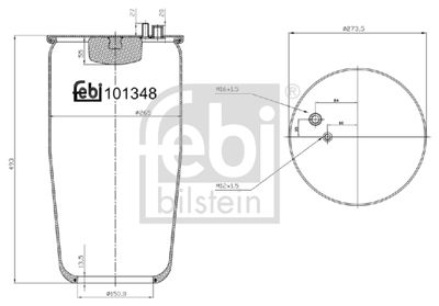 Bellow, air suspension FEBI BILSTEIN 101348