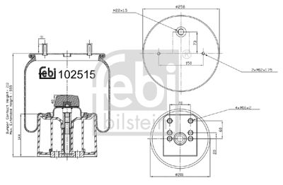 Bellow, air suspension FEBI BILSTEIN 102515