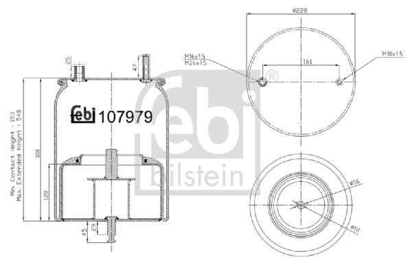 FEBI BILSTEIN 107979 Bellow, air suspension