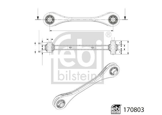 FEBI BILSTEIN 170803 Control/Trailing Arm, wheel suspension
