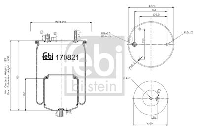 Bellow, air suspension FEBI BILSTEIN 170821