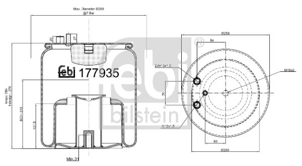FEBI BILSTEIN 177935 Bellow, air suspension