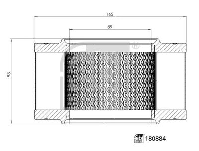 Air Filter FEBI BILSTEIN 180884