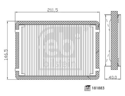 Filter, cabin air FEBI BILSTEIN 181883