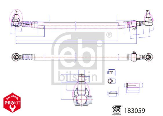 FEBI BILSTEIN 183059 Tie Rod