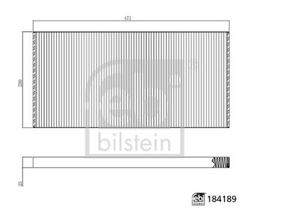 Filter, cabin air FEBI BILSTEIN 184189