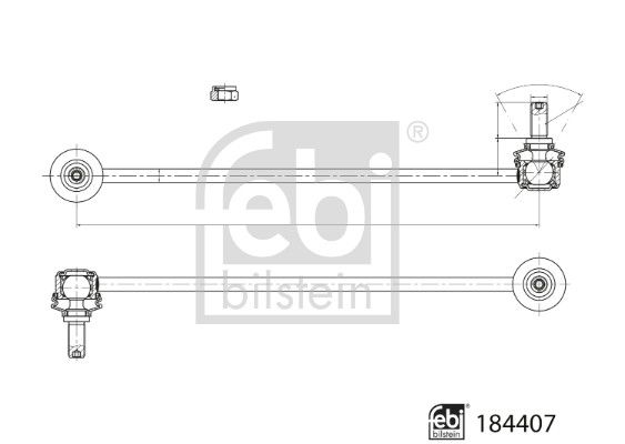 FEBI BILSTEIN 184407 Link/Coupling Rod, stabiliser bar