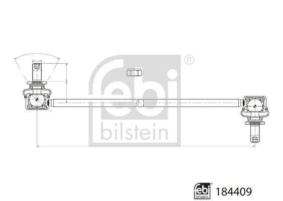 FEBI BILSTEIN 184409 Link/Coupling Rod, stabiliser bar