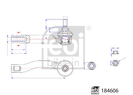 FEBI BILSTEIN 184606 Tie Rod End