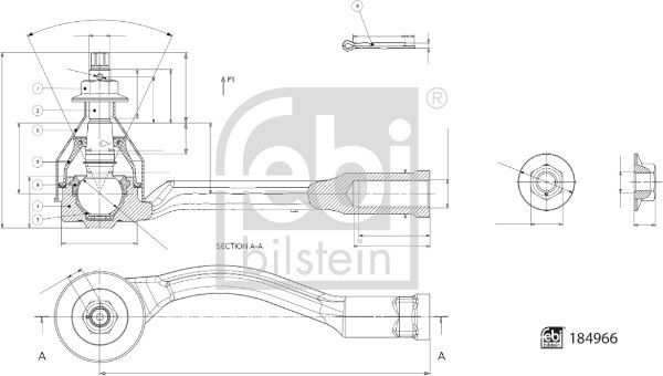 FEBI BILSTEIN 184966 Tie Rod End