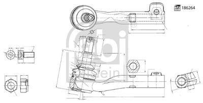 Tie Rod End FEBI BILSTEIN 186264
