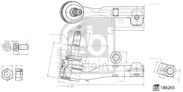 FEBI BILSTEIN 186265 Tie Rod End